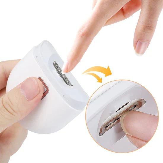 Elektrischer Nagelknipser mit leichter Nagelpoliermaschine